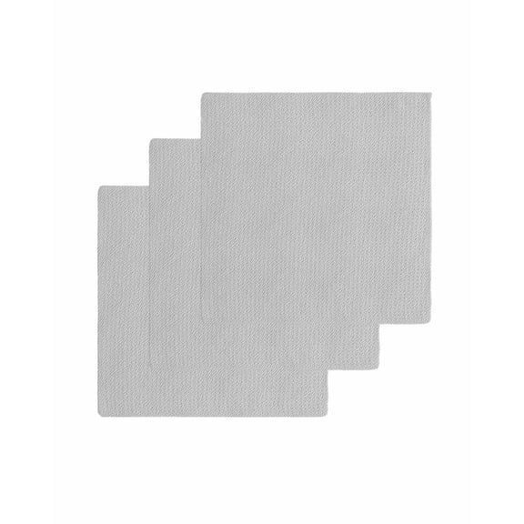 Grey Kitchen Dish Towels for Drying Dishes Set of 3, Vintage Leather Patterned Texture Solid Modern Waffle Weave Microfiber Terry Hand Tea Bathroom Towels Quick Dry & Absorbent Towel 12x12