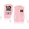 thumbnail image 1 of Nueva moda The Walking Dead 12 años 2010-2022 Gracias Memories Chaqueta de béisbol Chaqueta de béisbol clásica con botones para hombre y mujer, 1 of 4