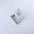 thumbnail image 5 of Vaso de vidrio para baño con soporte para cepillo de dientes de acero inoxidable con montaje en pared, acabado pulido JAMW Sencillez, 5 of 5