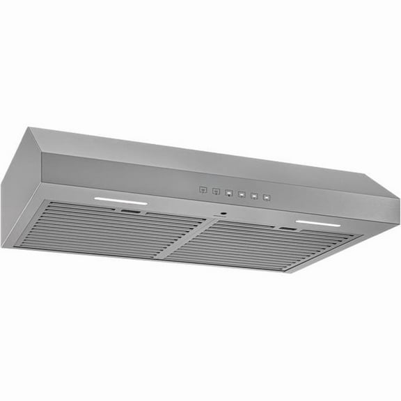 Broan-Nutone GLA3364SS 36 in. Glacier 490 Max Blower CFM 1.0 Sones Stainless Range Hood Under Cabinet, Stainless Steel