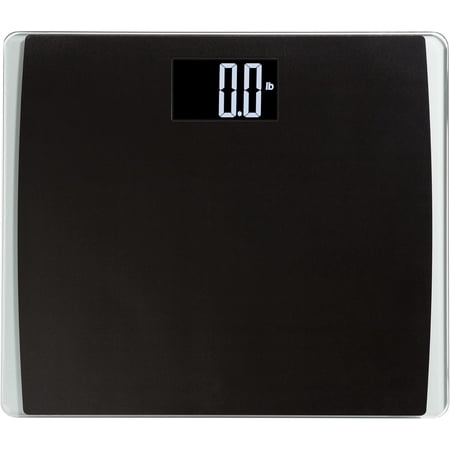 Precision Digital Bathroom Scale for Body Weight – Extra-Wide Platform, High-Visibility Display, Ultra-Durable Design for Home, Pets, Luggage & More, 550 LB High Capacity, Black
