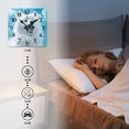thumbnail image 4 of Square Wall Clock,Happy American Spitz Dog On Blue Sky,Silent Non-Ticking Wall Clock Decor for Home Office Kitchen Living Room Bedroom(14inch), 4 of 4