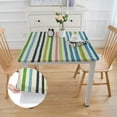 thumbnail image 2 of Acheng Vibrant Color Lines Square Fitted Tablecloth 100% Polyester Fiber 52*52, 2 of 8