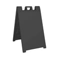 thumbnail image 1 of Plasticade Signicade Portable A-Frame Folding Sidewalk Double Sided Sign Stand, Black, 1 of 4