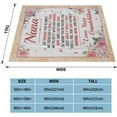 thumbnail image 4 of Blankets and Throws to My Nana Grandma Flannel Fleece Blankets for All Seasons Ultra Soft Warm Fuzzy Blanket for Sofa Couch Outdoors Large Bed Blanket Christmas New Year Birthday Gifts 60"x50", 4 of 6