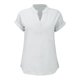 thumbnail image 4 of Camiseta sin mangas de verano para mujer, corte holgado, cuello en V plisado, sin mangas, bajo curvo, fluida, 4 of 5