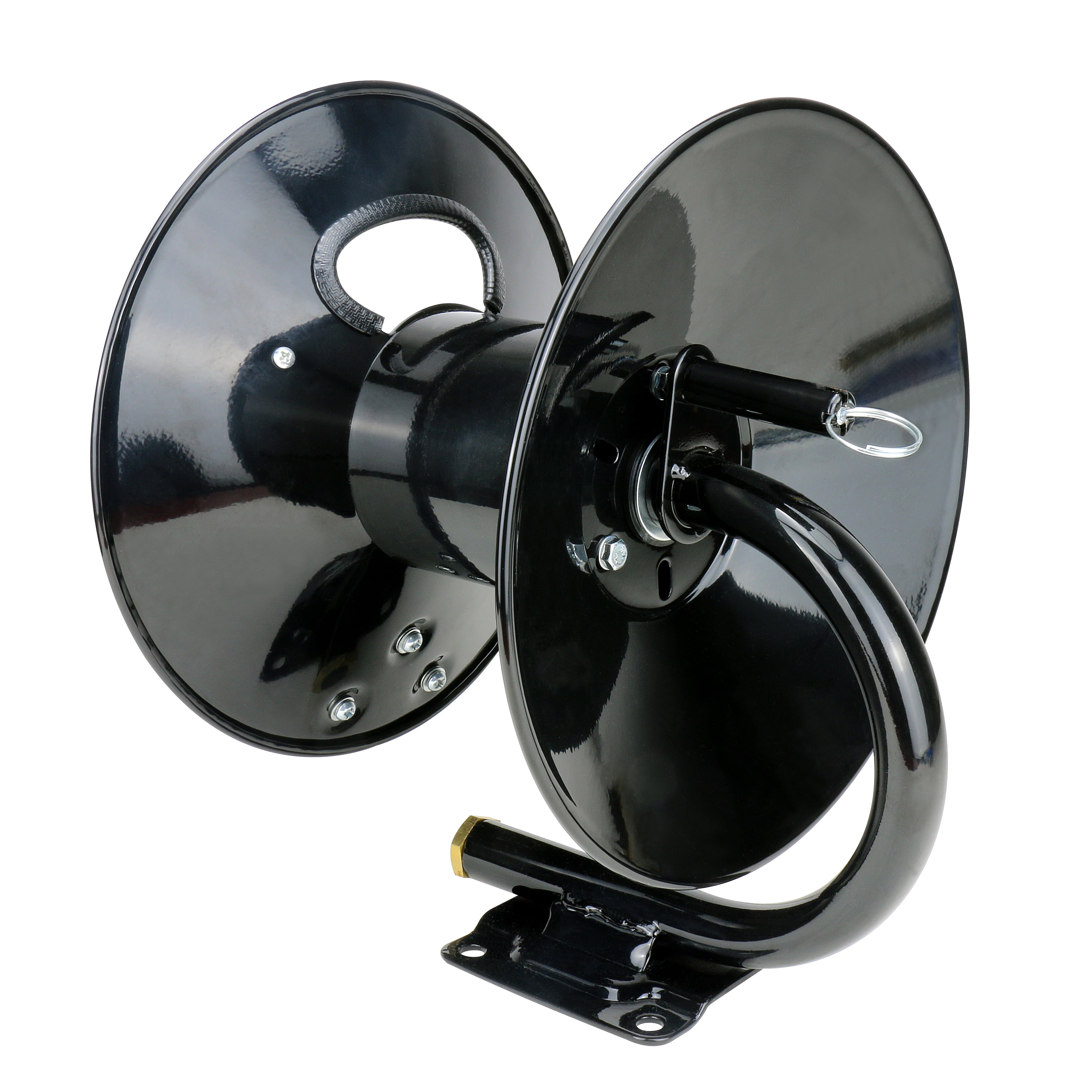 Hyper Tough Heavy-Duty Manual Air Hose Reel, 3ft Lead in Hose Included