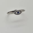 thumbnail image 4 of Dainty Evil Eye Stacking Ring, Gold Minimalist Ring, Simple Diamond Ring, Sterling Silver Ring, Thin Ring, Delicate Ring, Gift for her, 4 of 4