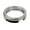 Silver, variant on LeLuv Eyro Imperator Stainless Steel Penis Ring | Black Powder Coated |Concave Edge | Inside Diameter 50 mm (1.97") - Enhance Performance & Pleasure