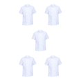 thumbnail image 1 of Guardoinrt Practical Universal Chef Clothes Cotton Uniform Lightweight for Cooking Men Convenient and White XL 5PCS, 1 of 1