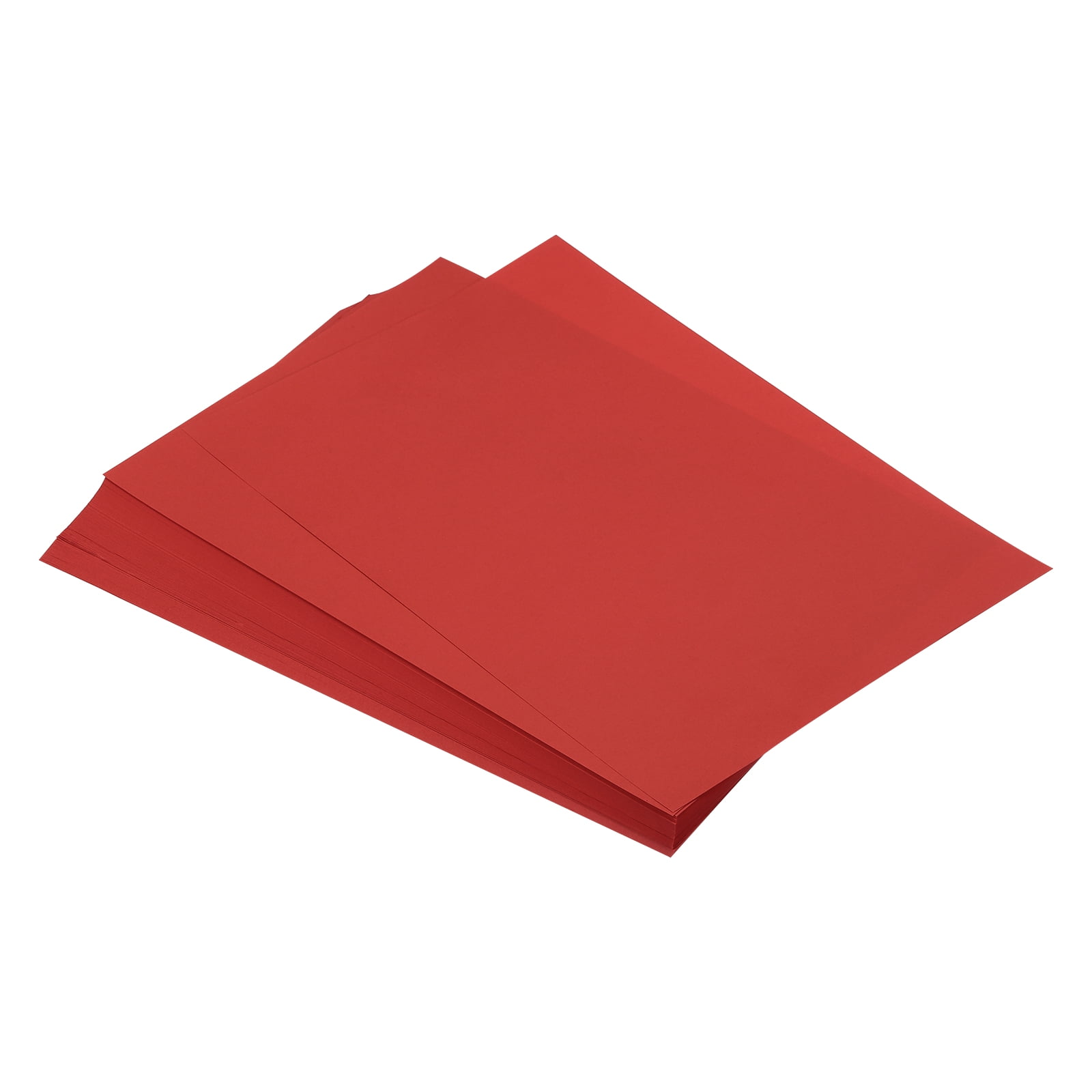 Unique Bargains 125 Sheets A4 Colored Print Copy Paper 8.5 x 11 Origami Paper Printer Paper 80gsm for Printing Red