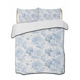 thumbnail image 2 of Blue Floral Twin Size Down Alternative Comforter, Lightweight Comforter Quilt Bedding Set with Pillow Shams Garden Petals Flower Botanical Tree Branch All Seasons Bed Comforter Duvet Insert 68"x86", 2 of 7