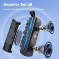 thumbnail image 2 of Altavoz Bluetooth DOSS E-Go II con sonido superior de 12 W, graves potentes, resistente al agua IPX6, micrófono incorporado, tiempo de reproducción de 12 horas, para piscina, playa, exteriores y viaje, 2 of 5
