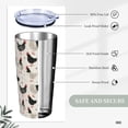 thumbnail image 4 of Chicken Tumbler 20oz Hen Rooster Stainless Steel Insulated Tumblers with Lid and Straw Animal Travel Coffee Mug Tea Wine Cups Water Bottle Chicken Gifts for Women Chicken Lover, 4 of 6