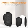 thumbnail image 3 of Key Fob Cover Compatible with Chevrolet Silverado 1500 Suburban Tahoe Equinox Colorado Traverse Keychain Case Holder Protector,Black, 3 of 8