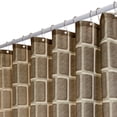 thumbnail image 6 of Deconovo Original Design Fabric Shower Curtain, Brown, 72W x 72L Inch, Waterproof Easy to Clean Bathroom Curtain, 6 of 6