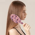 thumbnail image 3 of Boho Elephant Hair Brush - No-Pull Paddle Brush for All Hair Types, Compact & Travel-Friendly Styling Tool, 3 of 6