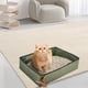 thumbnail image 1 of Caja de arena plegable para gatos, bandeja de arena plegable para viajes, caja de arena a prueba de salpicaduras, orinal para gatitos, inodoro para viajes, apartamentos, casas y S 40cmx30cmx10cm, 1 of 8