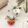 thumbnail image 2 of Matsuzay 2 piezas campana de Navidad adorno estilo Retro campanas artesanía Lino corbatín simulación bayas rojas árbol de Navidad colgador Kits de decoración para fiestas, 2 of 6