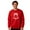 Red13, variant on roadlitg Christmas Tops for Women & Men Long Sleeve Cute Printed Crewneck Pullover Fall Winter Warm Blouse