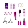 thumbnail image 2 of Set de juego de corte de cabello simulado | Herramientas de accesorios de aseo de plástico | Kit de peluquería Simul | Conjunto de herramientas de estilo realista | 13 Piezas | Morado, 2 of 6