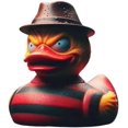 thumbnail image 1 of Pato de personaje de película de terror clásico, patos de película de terror de Halloween en 3D, figuras de terror hechas a mano, pato de Halloween, para adornos de escritorio para el hogar y el coche, 1 of 4