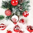 thumbnail image 2 of Lohuatrd 44 Pcs Christmas Balls Multicolor Snowflake Print Shiny Reusable Lightweight Festive Christmas Tree Ornaments Set Home Party New Year Gift Christmas Tree Hanging Pendant, 2 of 8