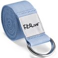 thumbnail image 7 of Fit2Live Yoga Strap with Adjustable D Ring - Aids Pose Expression, Provides Support and Reduces Straining and Stretching, 7 of 7