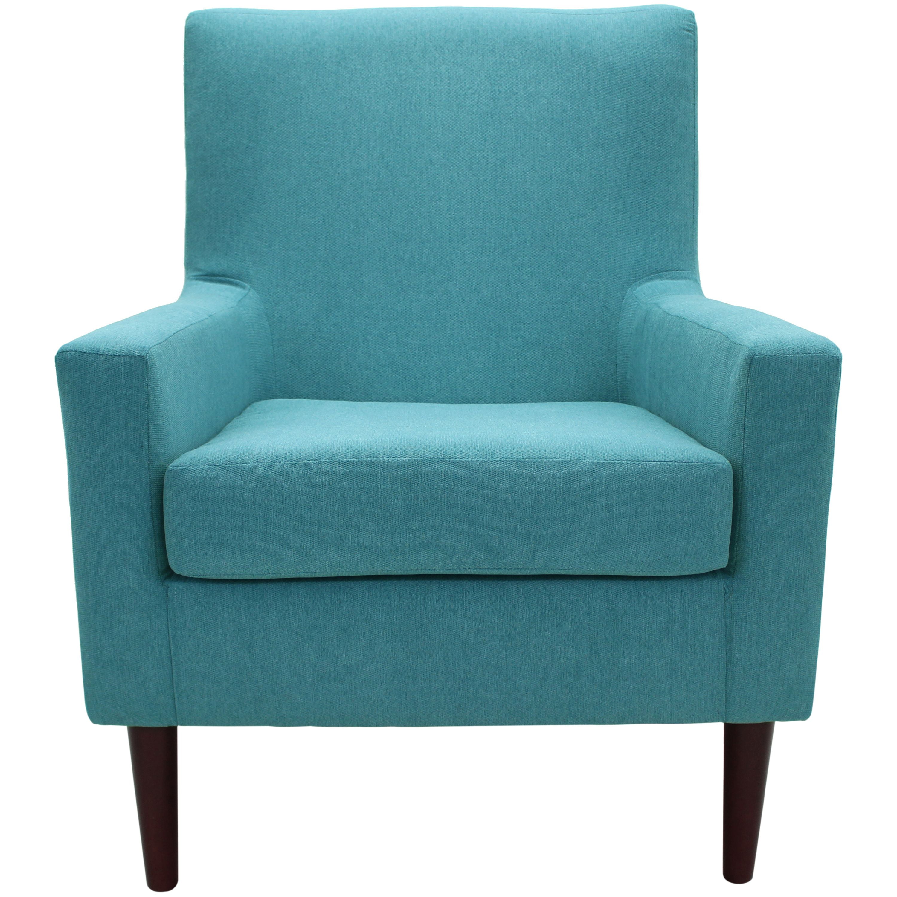 Fox Hill Trading Emma Lounge Chair, Turquoise