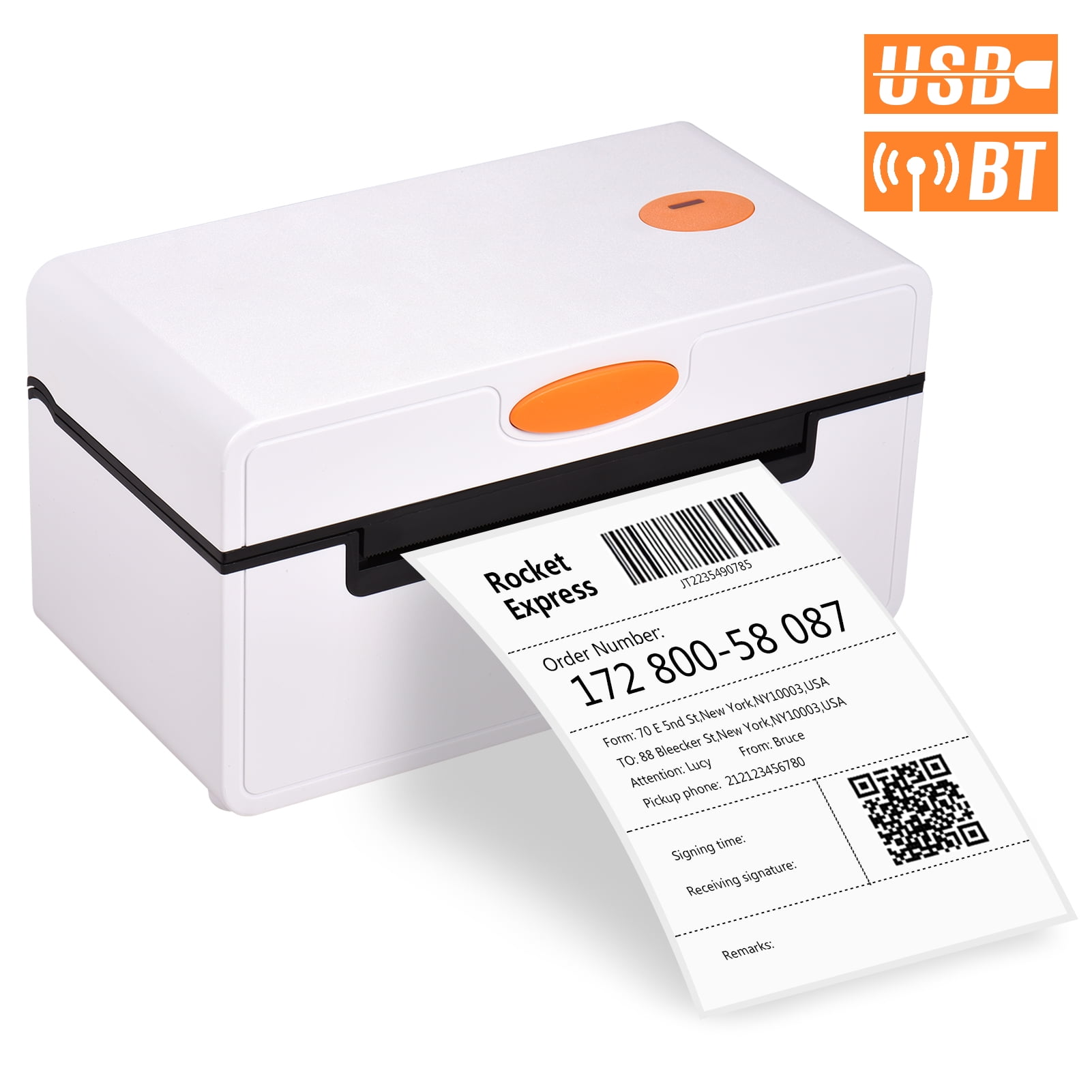 Dcenta Label Printer for 4 x 6 Shipping Package All in One Printer 180 mm/s High Speed USB - Walmart.com