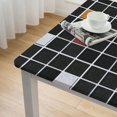 thumbnail image 4 of HAOXIT Rectangle Table Cloth, Vinyl Tablecloths with Flannel Backing, Wipeable Square Plaid Table Cover for Dining, Picnic, Indoor and Outdoor 44''x44'', 4 of 7