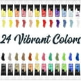 thumbnail image 5 of Lartique Acrylic Paint Set, 24 Color Paint Set with Canvases, Paint Brushes, and Paint Palette, 5 of 7