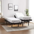 thumbnail image 5 of Lammaloe Adjustable Massaging Bed Frame, Split King Adjustable Bed Frame, Electric Adjustable Bed Base with Wireless Remote and 14" Underbed Storage, USB Ports, LED Light, 5 of 10