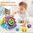 thumbnail image 4 of Cubo de actividades para bebés de 6 a 18 meses, centro de juegos multiusos 6 en 1 con música. El mejor juguete de regalo para niños y niñas pequeños de 1, 2, 3 y 4 años, 4 of 6