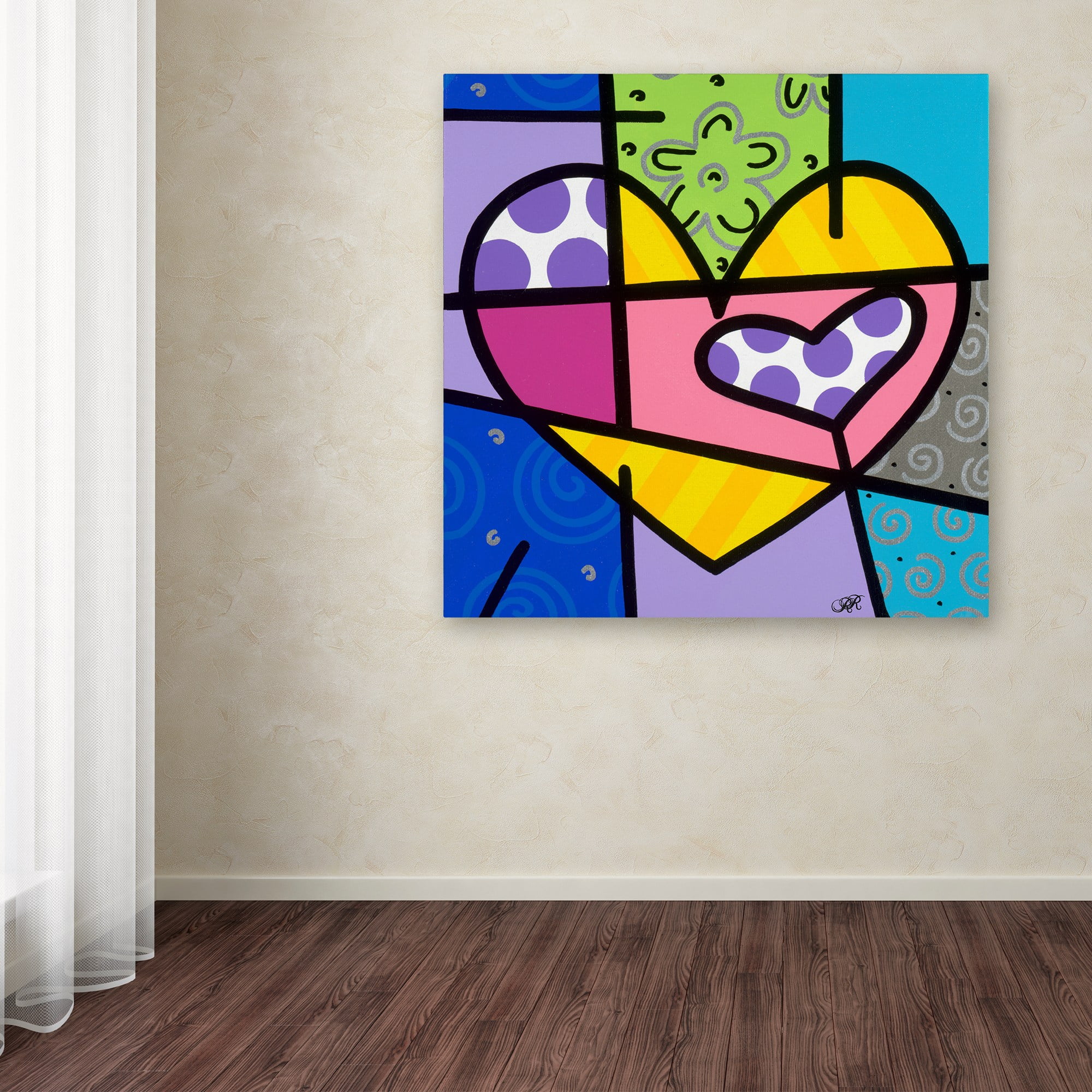 Trademark Fine Art 'Big Heart IV' Canvas Art by Roberto Rafael