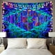 thumbnail image 3 of Tapiz De Luz Negra,Tapiz Hippie Psicodélico Verde, Tapices De Neón De Estética Espiritual,Tapiz Colgante De Arte De Pared-180*150cm, 3 of 5