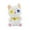 White, variant on Adorable Black Cat Plush Toy with Colorful Embroidered Eyes, Soft Stuffed Animal for Kids & Collectors, 8 Inches