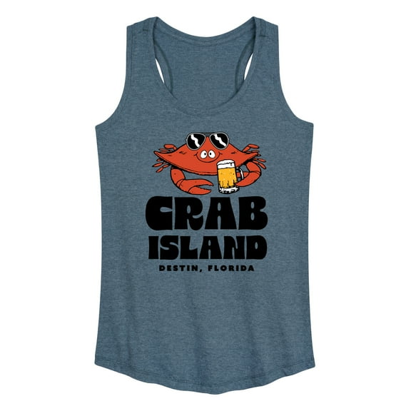 Instant Message - Crab Island - Women's Racerback Tank Top
