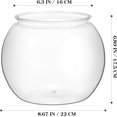 thumbnail image 4 of ZOUSSIQI Aquarium en Plastique Bac à Poissons : Grand Bol Transparent pour Poissons Rouges - Vase Pot Transparent avec Résistant aux Chocs pour Décoration Maison Mariage Événement Fête 8.67 x 6.89 CA919-52646, 4 of 9
