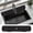 Black, variant on 30 Inch Sink Splash Guard, Large Size Kitchen Sink Splash Guard, Faucet Handle Drip Catcher Tray for Kitchen Countertop, Bathroom, (Grey)