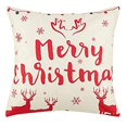 thumbnail image 4 of 1PCS Christmas Pillows Cover Decor Pillow Case Sofa Waist Throw Cushion Cover, 4 of 8