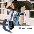thumbnail image 4 of Reloj inteligente deportivo para hombres y mujeres que recibe llamadas, reloj inteligente resistente al agua para mujeres con respuesta a llamadas, frecuencia cardíaca, sueño, azul, 4 of 5