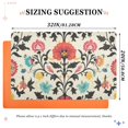 thumbnail image 6 of Yayeee Doormat for Indoor Entrance 32" x 20" Non Slippery Floor Rug, Beige Red Floral, 6 of 8