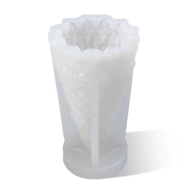 Advancent navideña Molde de silicona Velas hechas a mano Molde liso Resina epoxi Decoración de festivales Herramienta de bricolaje Suministros para Type2 NO2 Advancent HA009043-02