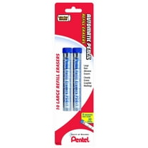 Pentel PDE1BP2 Refill Eraser for AL, AX and PD Pencil Series 5 pieces per Tube, (2x tubes) White
