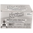 Medline Napkleen Disposable Bibs, 2ply Tissue, 1ply Poly, 13''x18
