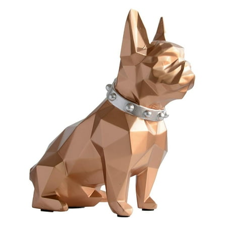 

Puppy Money Box Geometric Prismatic Surface Cartoon Puppy Money Saving Pot Corrosion Resistant Nordic Concise Geometry Puppy Money Saving Box with Money Slot for Home Office