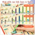 thumbnail image 4 of sixwipe Magnetic Color and Number Maze, Wooden Puzzle Activity Board, Kids Toys for 3+ Year Old, Learning Educational Matching Travel Toys for Toddlers Kids Preschoolers Boys Girls, 4 of 7