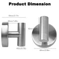 thumbnail image 3 of 6 ganchos para toallas de ducha con ventosa, soporte para batas de pared, resistente, sin taladro, ganchos de acero inoxidable impermeables Sus304 para dormitorio, baño, cocina, hotel y oficina (níque, 3 of 5