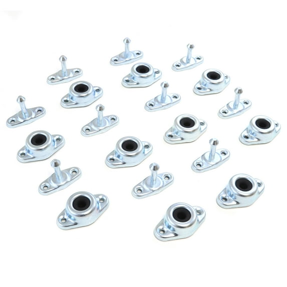 Red Hound Auto 10 Entry Door Holders Catch Coated Steel for Trailer Doors and More Includes Metal Stem and Socket 3 Inch